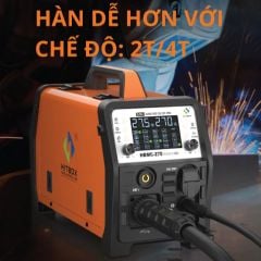 Máy hàn mig Hitbox HBMC-270 khả năng cắt sạch kim loại đến 5mm và tối đa 15mm.