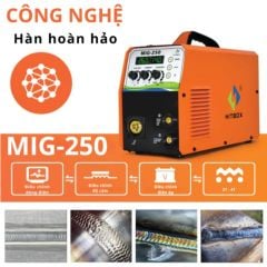 Máy hàn mig Hitbox MIG-250 đa năng 3 trong 1, tích hợp MIG (có khí/không khí), Lift TIG và MMA