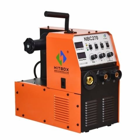 Máy hàn mig Hitbox NBC270 hàn inox, sắt và thép cacbon, hỗ trợ điện áp 220V và 380V.
