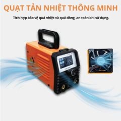Máy hàn que Hitbox ARC-200S hàn que từ 1.6mm đến 4.0mm. Hỗ trợ hàn TIG chạm (Lift TIG)
