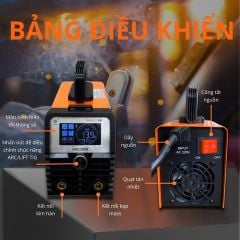 Máy hàn que Hitbox ARC-200S hàn que từ 1.6mm đến 4.0mm. Hỗ trợ hàn TIG chạm (Lift TIG)