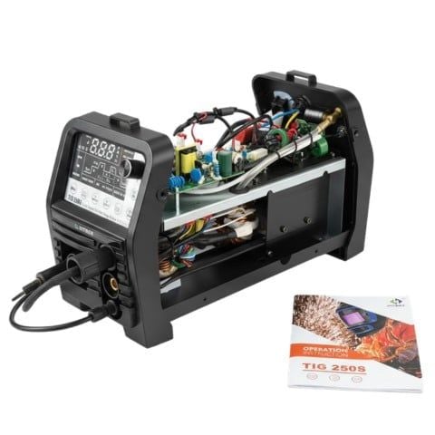 Máy hàn tig lạnh Hitbox HBT TIG250S tích hợp 3 chức năng hàn TIG lạnh, hàn TIG thường, hàn que, tẩy mối hàn.