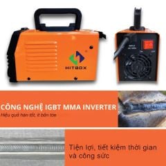 Máy hàn que Hitbox ARC-200S hàn que từ 1.6mm đến 4.0mm. Hỗ trợ hàn TIG chạm (Lift TIG)