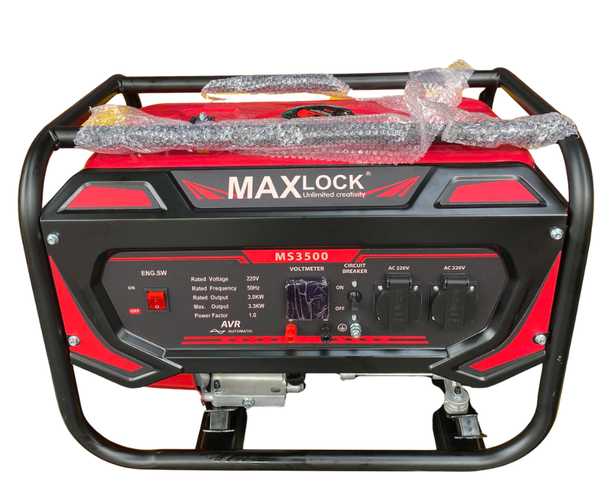 Máy phát điện chạy xăng 3kw Maxlock MS3500 giật tay