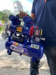 Máy nén khí không dầu HTC2214A 14LIT 2.2HP lên hơi chỉ 30 giây hoạt động siêu êm