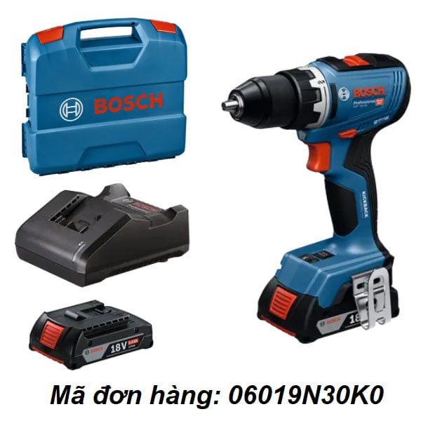 Máy Khoan Vặn Vít Dùng Pin Bosch GSR 18V-65 18V 76Nm (Kèm 2 Pin 2.0Ah và 1 Sạc) 