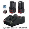 Bộ 2 Pin Bosch GBA 12V 2.0Ah và Sạc nhanh GAL 12V-40