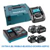 Bộ 2 Pin Makita BL1860B 18V 6.0Ah + 2 Pin BL4025 40Vmax 2.5Ah + Sạc nhanh DC40RA + Chuyển đổi ADP10 191T64-6