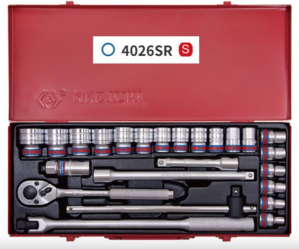  Bộ tuýp 1/2 inch 24 chi tiết Kingtony 4026SR01 tuýp 12 cạnh hệ inch 