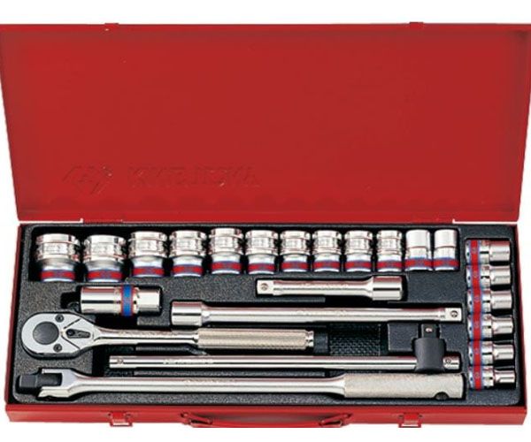  Bộ tuýp 1/2 inch 24 chi tiết Kingtony 4526SR01 tuýp 6 cạnh hệ inch 