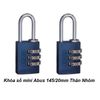 Khóa số mini Abus 145/20mm Thân Nhôm