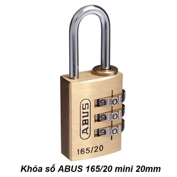  Khóa số Abus 165/20 mini 20mm, 3 số, Thân đồng 