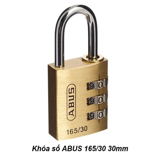  Khóa số Abus 165/30 30mm, 3 số, Thân đồng nguyên khối 