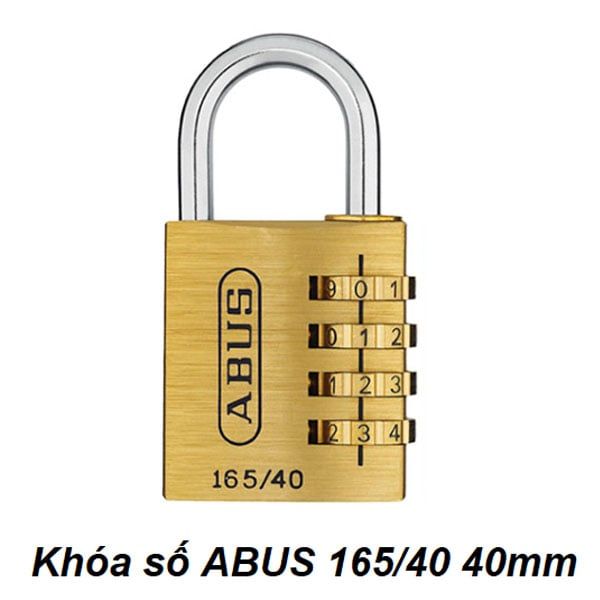  Khóa số Abus 165/40 40mm, 4 số, Thân đồng chắc chắn 