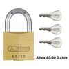  Khóa Abus 65/30 thân đồng rộng 30mm 3 chìa răng cưa 
