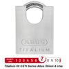 Khóa chống cắt Abus 66CSTi/50 Titalium 4 chìa vi tính
