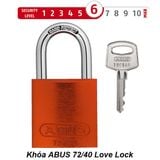  Khóa Abus 72/40 Love Lock, Thân Nhôm Chống Ăn Mòn, Càng Thép Nano 