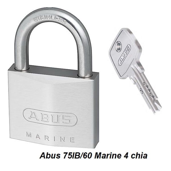  Khóa Abus Marine 75IB/60 Chống Nước 4 Chìa Vi Tính 
