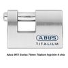 Khóa cầu ngang Abus 98TI/70 Titalium 70mm chống cắt