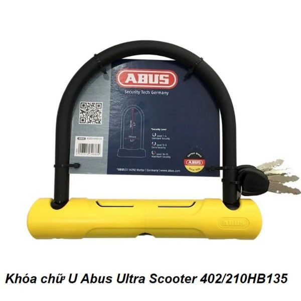  Khóa chữ U Abus Ultra Scooter 402/210HB135 chính hãng 