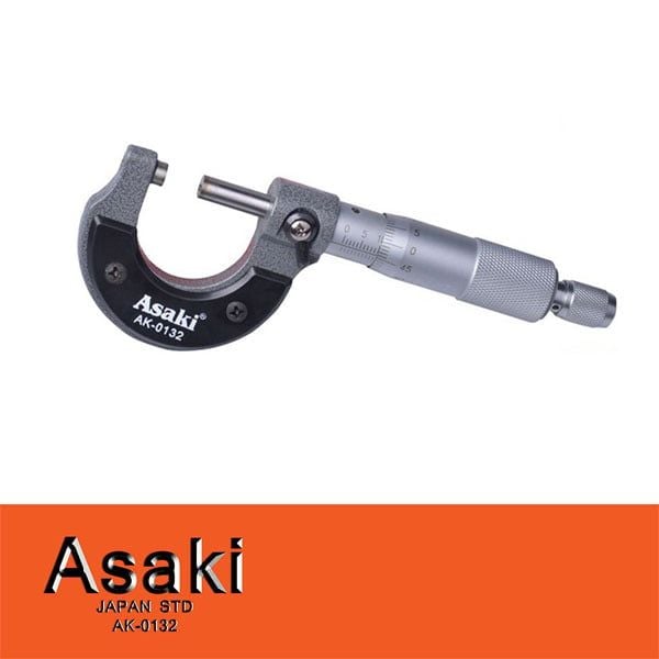  Panme cơ đo ngoài 0-25mm Asaki AK-0132 