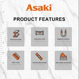  Thước thủy cao cấp 60cm có từ tính Asaki AK-2793 