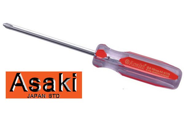  Tua vít bake cán nhựa trong 6x250mm Asaki AK-7146 