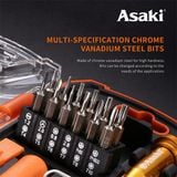  Bộ tua vít sửa điện thoại Iphone 17 cây Asaki AK-9077 