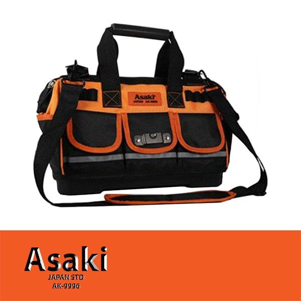  Túi đựng đồ nghề đáy bằng nhựa cao cấp 19 Inch Asaki AK-9998 