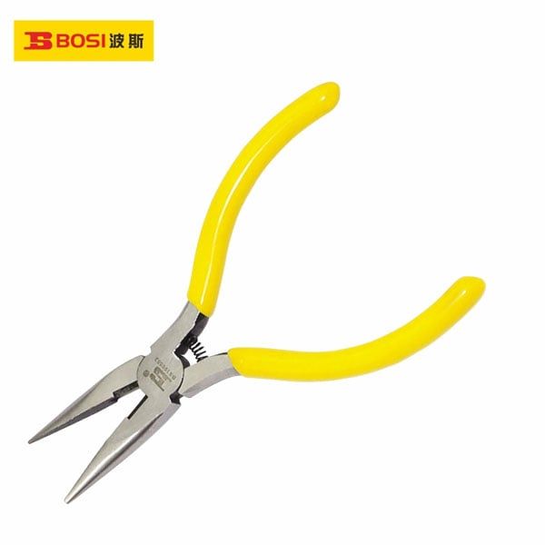  Kìm mũi nhọn mini không răng 5 inch/125mm BOSI BS190582 