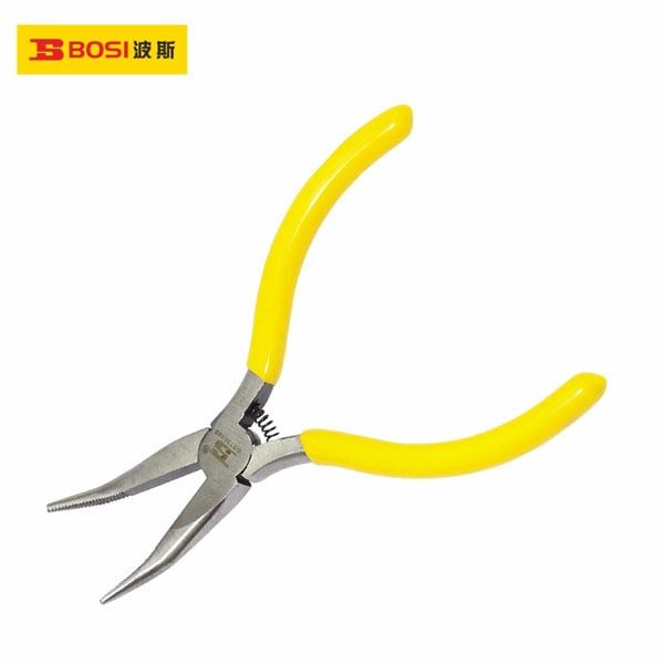  Kìm mũi cong mini 5 inch/125mm BOSI BS190586 