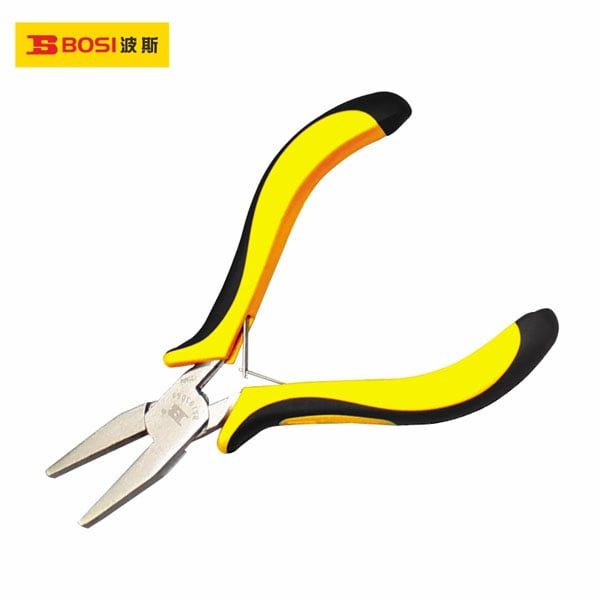  Kìm mũi phẳng mini hợp kim niken 5 inch/125mm BOSI BS193053 