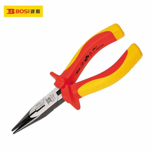  Kìm mũi nhọn cách điện VDE 8 inch/200mm BOSI BS199228 