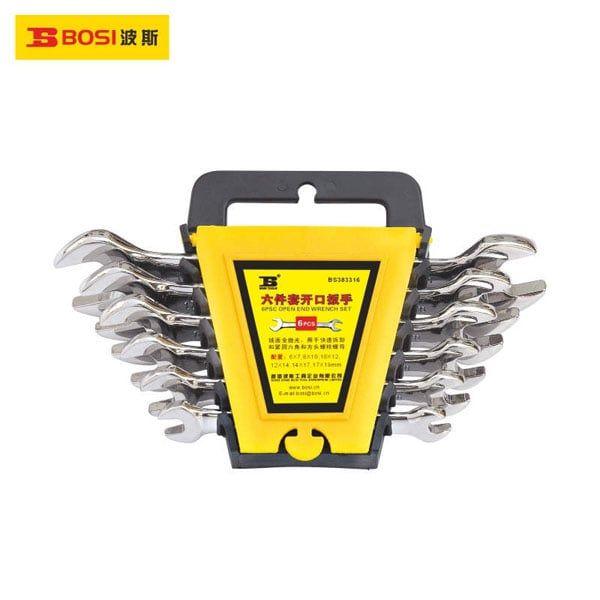  Bộ cờ lê 2 đầu miệng 6 chi tiết BOSI BS383316 