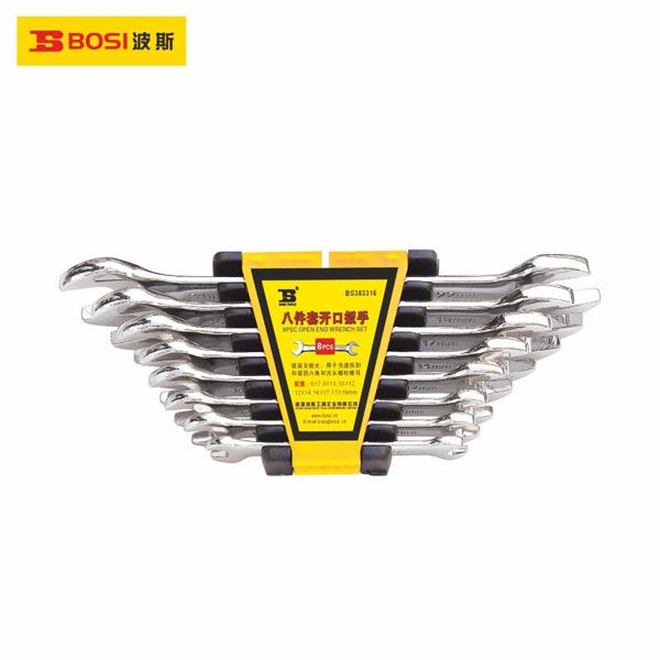  Bộ cờ lê 2 đầu miệng 8 chi tiết BOSI BS383318 