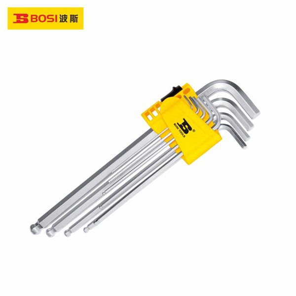  Bộ lục giác đầu bi dài 9 cây hệ inch BOSI BS423182 