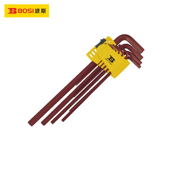  Bộ lục giác đầu bằng dài 9 cây 1.5-10mm thép S2 BOSI BS426082S 
