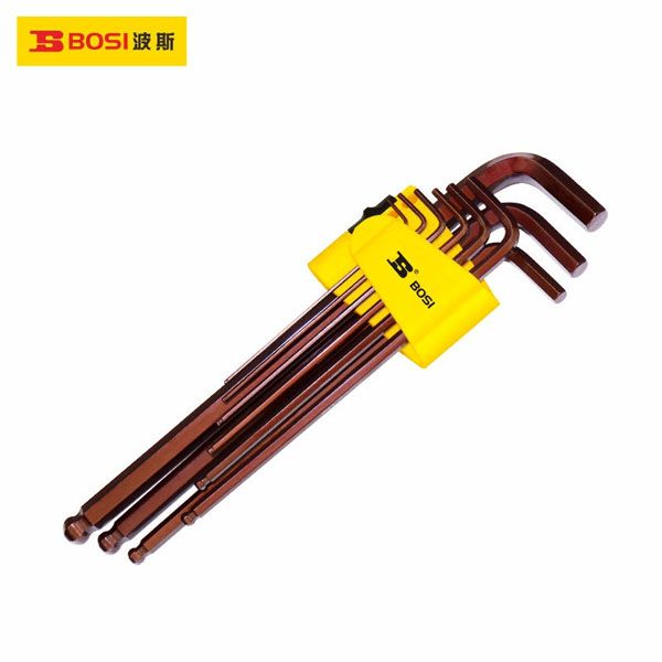  Bộ lục giác đầu bi dài 9 cây 1.5-10mm thép S2 BOSI BS426094 