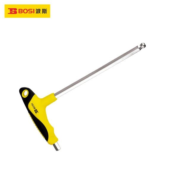  Lục giác chữ T cán nhựa hai màu đầu bi 4mm BOSI BS428104 