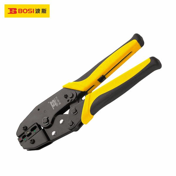  Kìm bấm đầu cos kiểu bánh cóc 0.5-6mm2 BOSI BS432111 