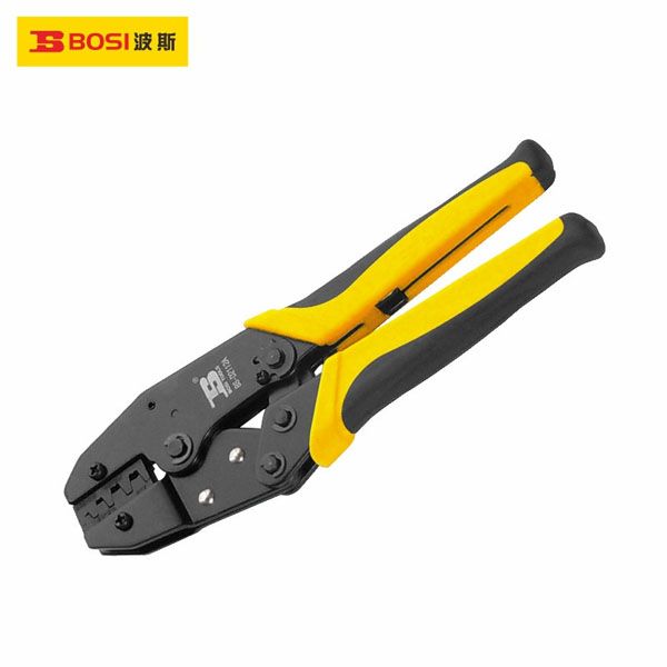  Kìm bấm đầu cos kiểu bánh cóc 0.15-6mm2 BOSI BS432112 