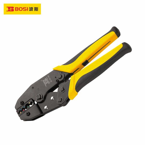  Kìm bấm đầu cos kiểu bánh cóc 0.5-6mm2 BOSI BS432119 