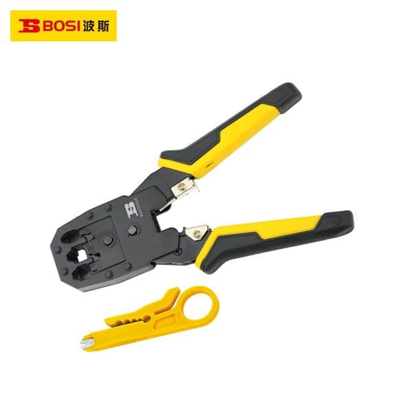  Kìm bấm đầu cuối mạng 3 trong 1 4P/6P/8P BOSI BS433468 