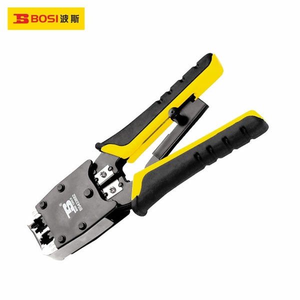  Kìm bấm đầu cuối mạng đa năng kiểu bánh cóc BOSI BS433682 