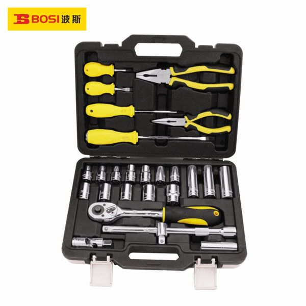  Bộ 26 chi tiết tay vặn đầu tuýp 1/2 Inch BOSI BS511326 