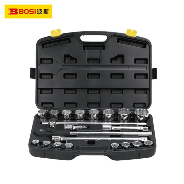  Bộ 21 chi tiết tay vặn đầu tuýp 3/4 Inch BOSI BS511621 