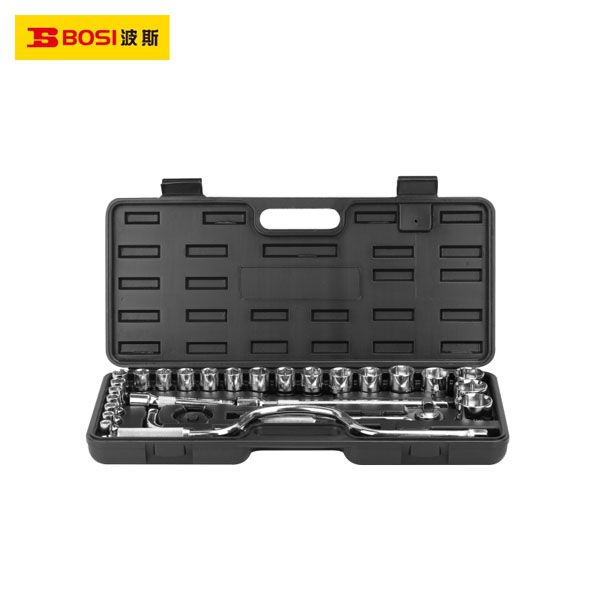  Bộ 28 chi tiết tay vặn đầu tuýp 1/2 Inch BOSI BS512028 