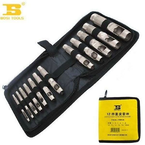  Bộ đục lỗ gioăng 12 chi tiết 3-19mm BOSI BS529012 