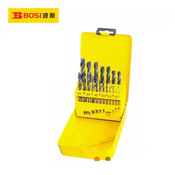  Bộ 19 mũi khoan sắt HSS 1-10mm BOSI BS532219 