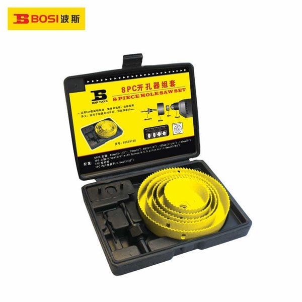  Bộ mũi khoét lỗ 8 chi tiết 64-127mm BOSI BS539108 